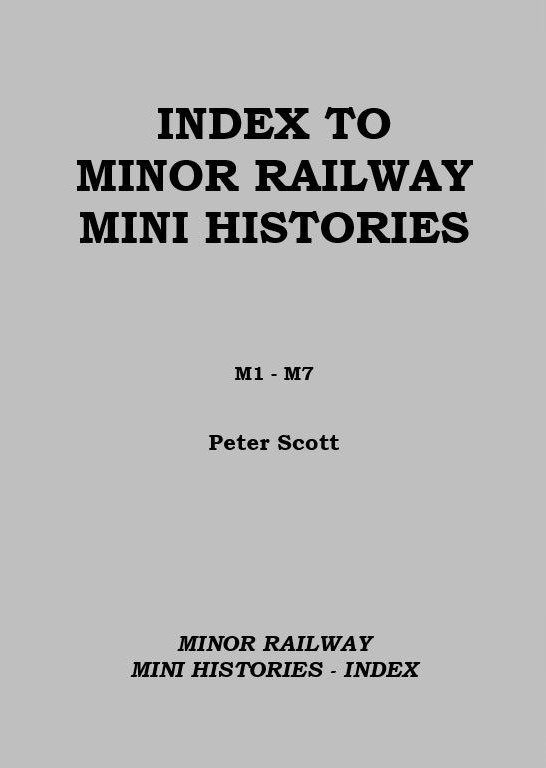 Mini Histories Index